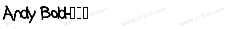 Andy Bold字体转换